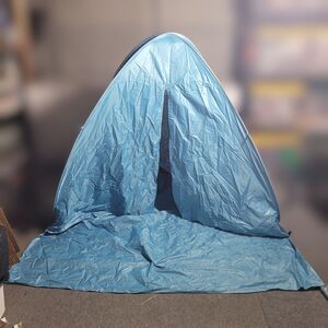 3 Person Pop Up Beach Tent Sun Shade Shelter Outdoor Camping Canopy W/ Door Blue